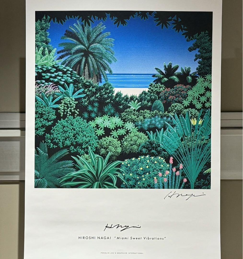 限定品】永井博 2枚セット ポスター サイン入り 永井博 HIROSHI NAGAI