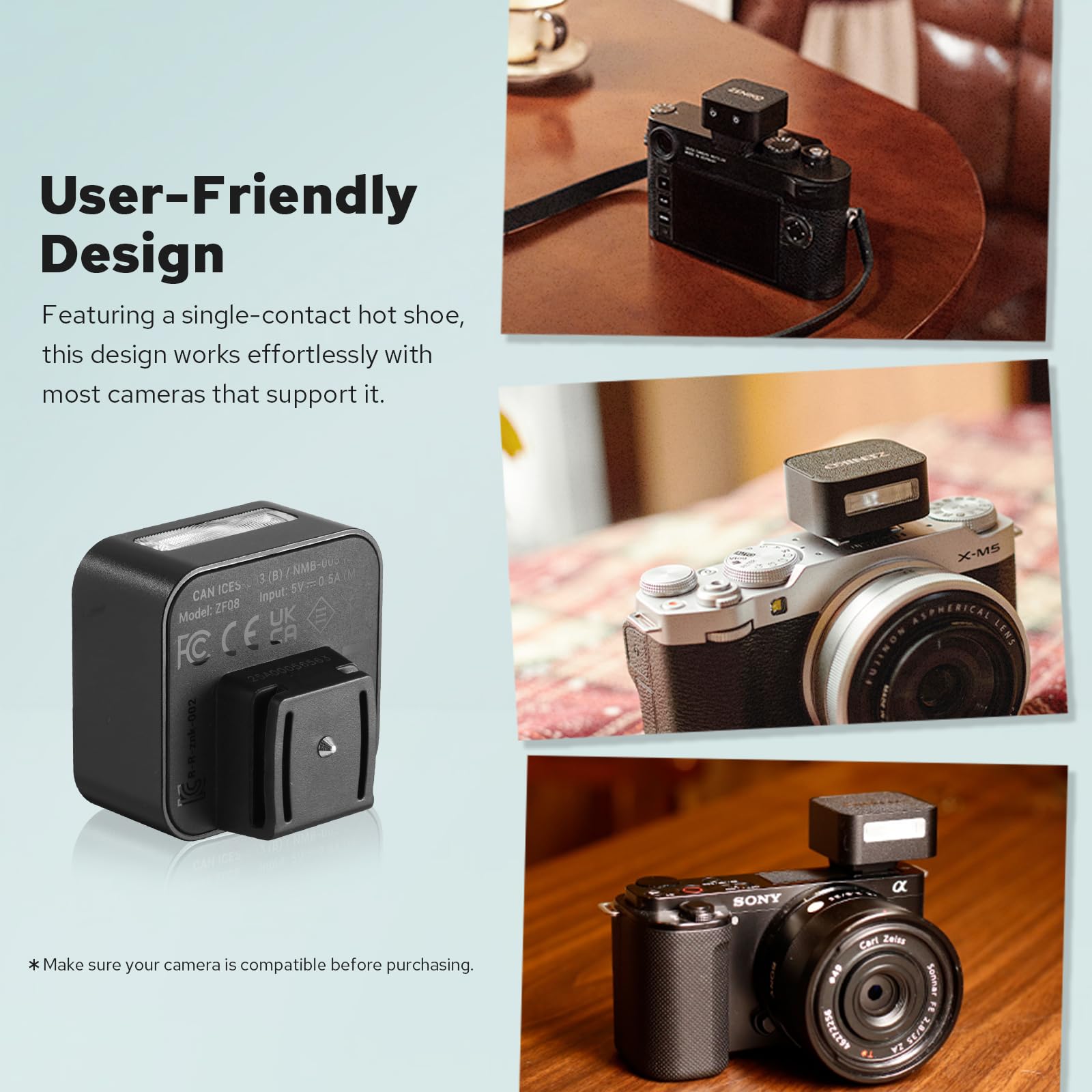 Amazon | Zeniko ZF08 アルミミニフラッシュスピードライト、440フル