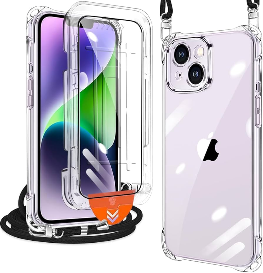 Amazon.co.jp: xiusiteli iPhone 14 Plus ケース クリア ショルダー [1