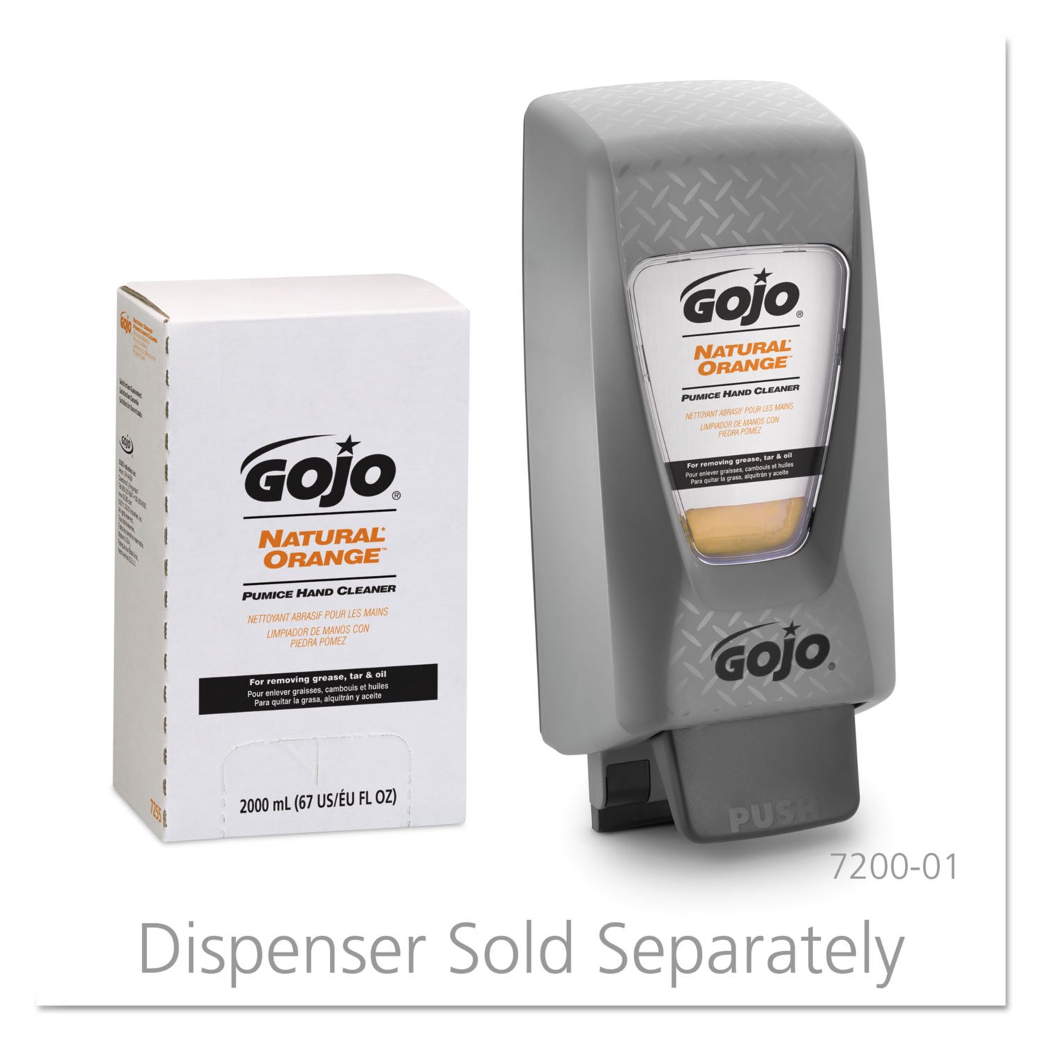 Amazon.com : GOJO 7255 NATURAL ORANGE Pumice Hand Cleaner Refill