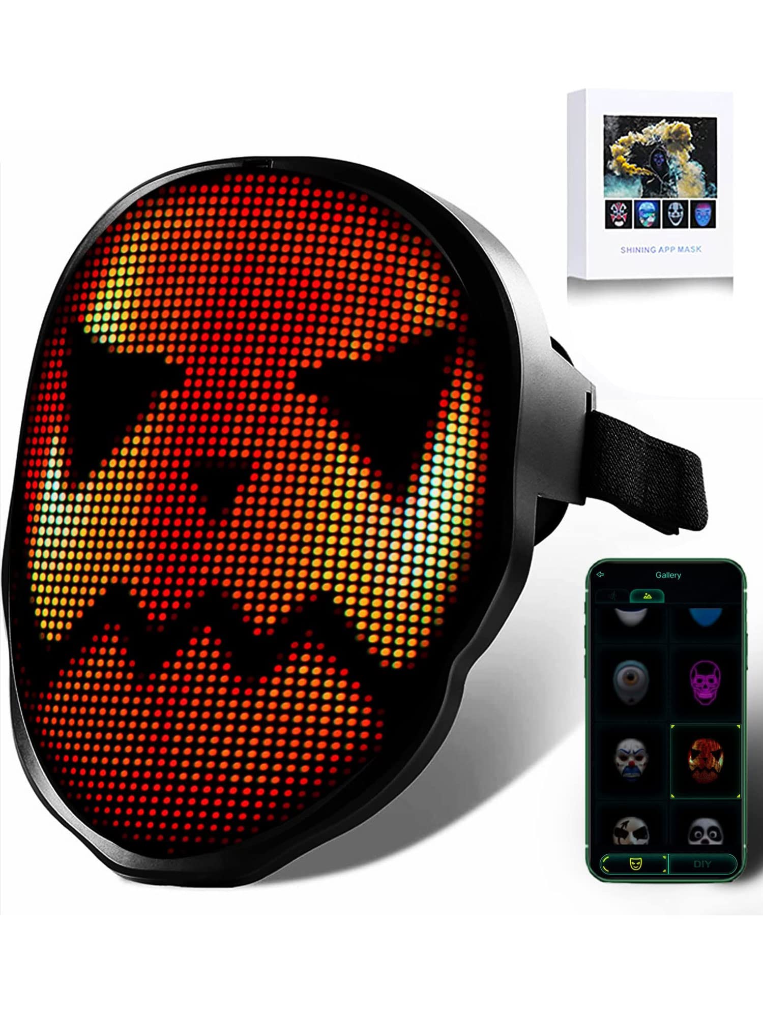 Amazon.co.jp: [Jinnal] 光るマスク LEDマスク フェイスカバー