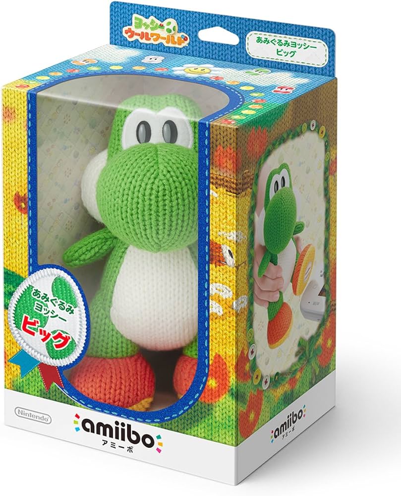 Amazon.co.jp: amiibo あみぐるみヨッシー ビッグ (ヨッシー ウール