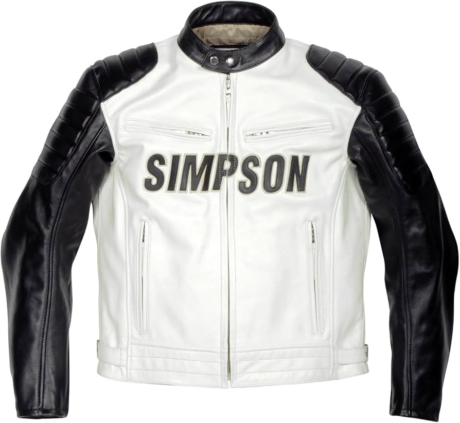 Amazon | シンプソン(SIMPSON) バイクジャケット クラシックレザー