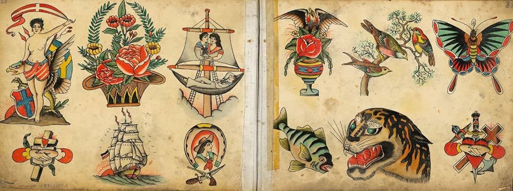 Amazon.com: Christian Warlich: Tattoo Flash Book: 9783791358963