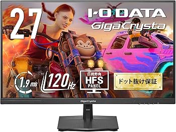 Amazon.co.jp: IODATA ゲーミングモニター 27インチ GigaCrysta 120Hz