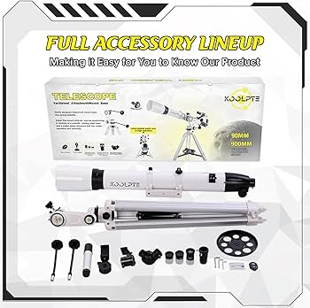 Amazon.com : Telescope 90mm Aperture 900mm - Vertisteel AZ Mount