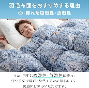 Amazon｜タンスのゲン 羽毛布団 シングル【コインランドリーで洗える