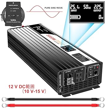 Amazon | Xijia純正弦波 インバーター 12v 100v 正弦波 日本製3000w
