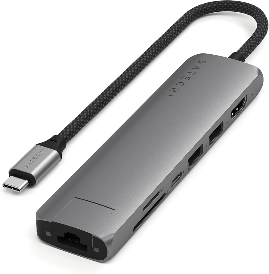Amazon.co.jp: SATECHI USB-C Hub 7-in-1 Slim Plus Multiport Adapter