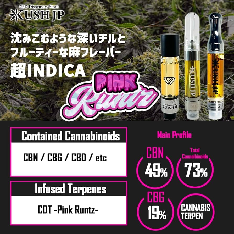 Amazon | 【KUSH JP】 高濃度 CBN × CBG CBDリキッド 【 上級者向け