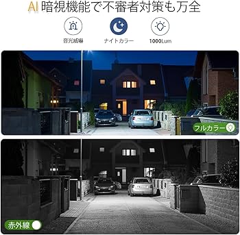 Amazon.co.jp: 【180°超広角】 Ctronics 防犯カメラ 屋外 死角なし