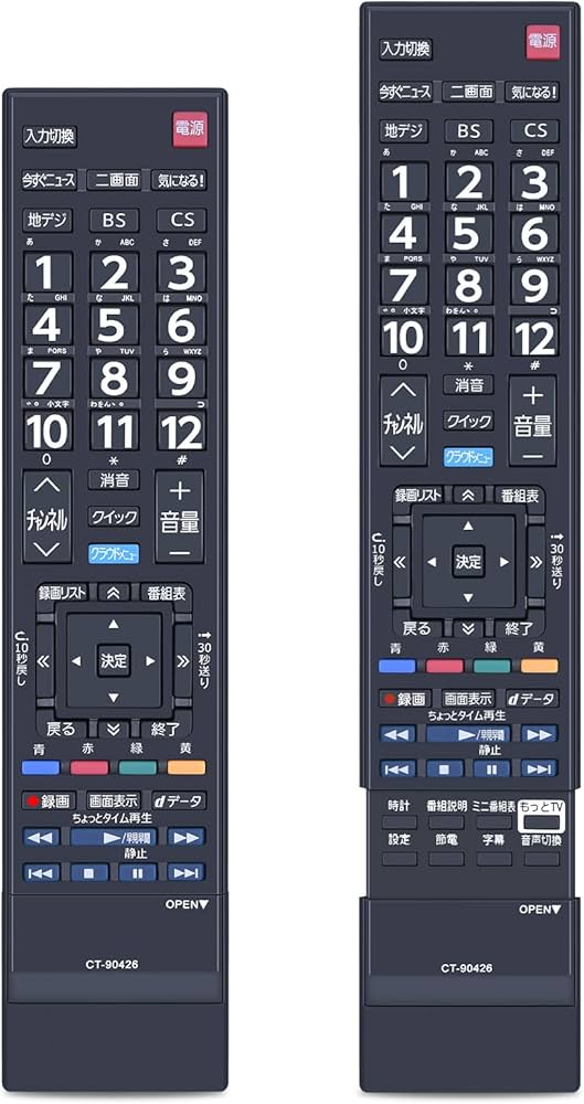 Amazon | テレビリモコン CT-90426 for TOSHIBA 東芝REGZAリモコン