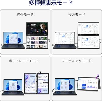 Amazon.co.jp: LivElect デュアルディスプレイ 15.6イン 2画面モバイル