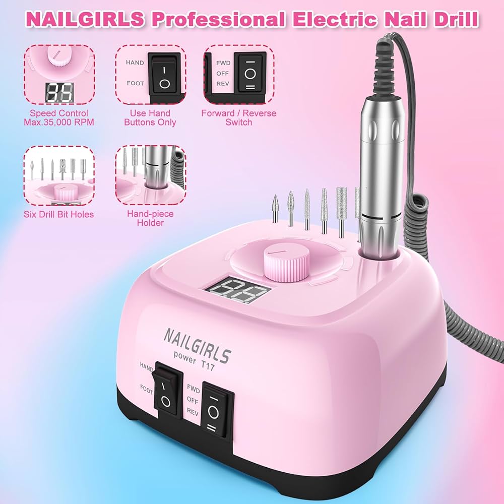Amazon.com: Nail Drill Machine，Professional Electric Nail File