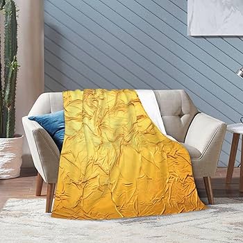 Amazon｜ゴールド 毛布 フランネル ブランケット おしゃれ 柔らかい