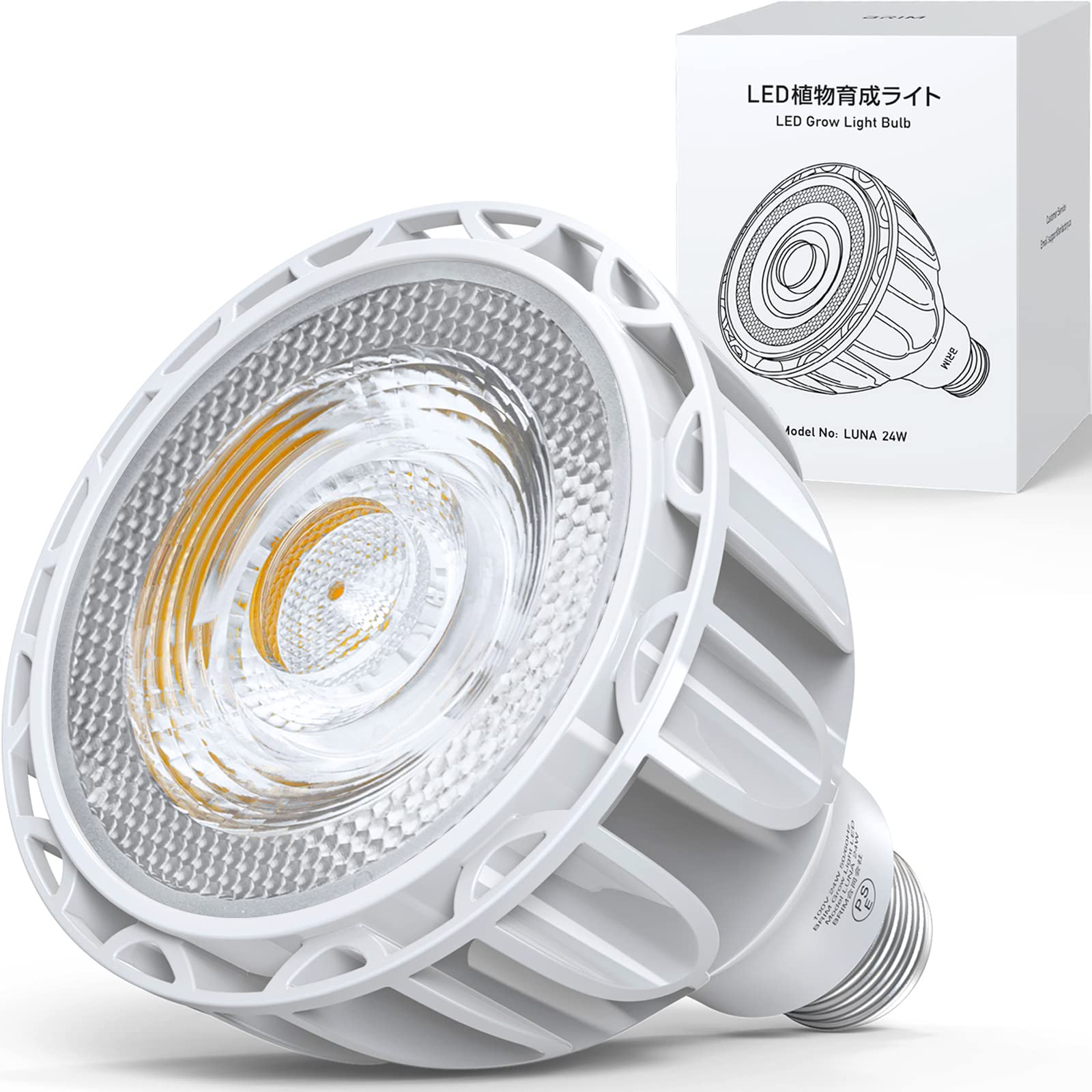 Amazon.co.jp: 【公式】BRIM(ブリム) LUNA 24W 植物育成ライト LED E26