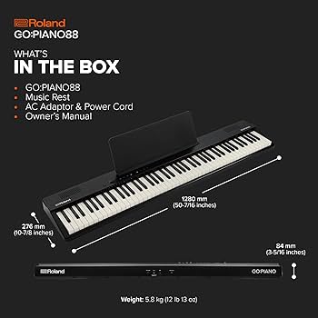 Amazon.com: Roland GO:PIANO88PX | Entry-Level Portable 88-Note