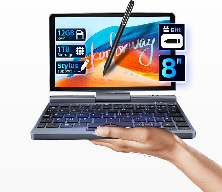 Amazon.com: KOOFORWAY 8 Inch Utral Pocket Pc Touchscreen Small