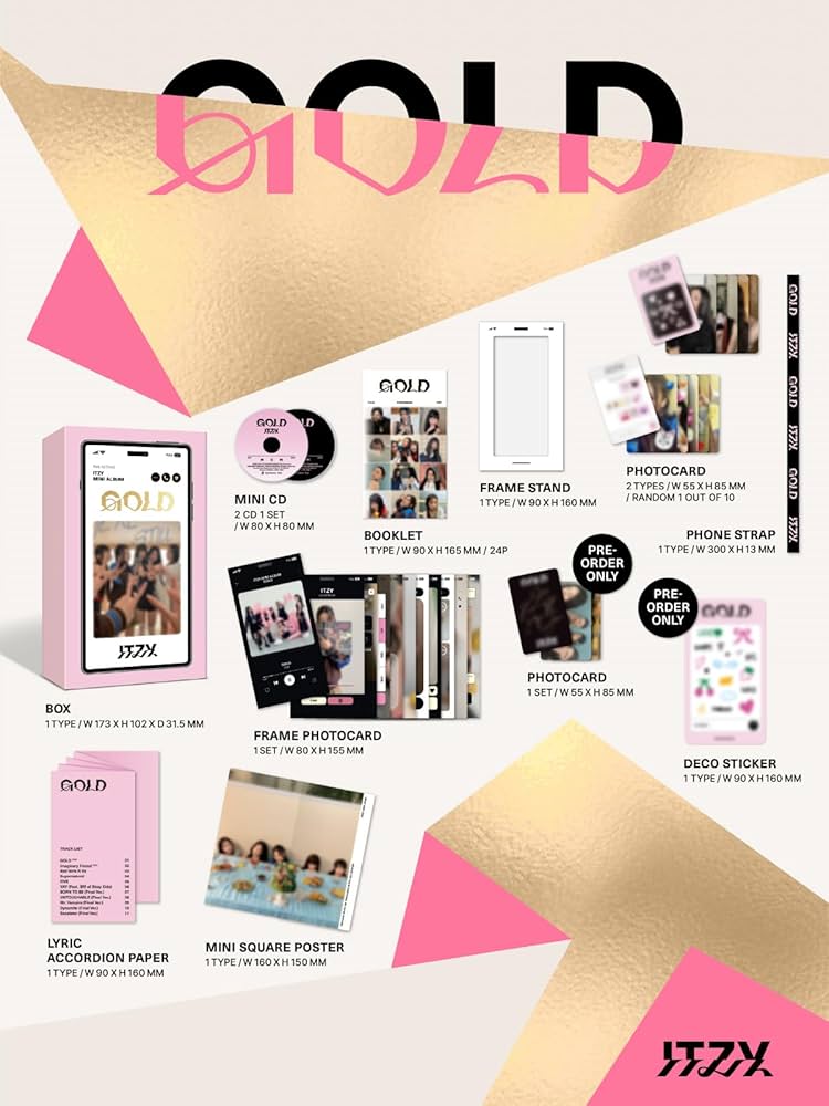 Amazon.co.jp: ITZY GOLD 2nd Album with Tracking (Phone Box Version