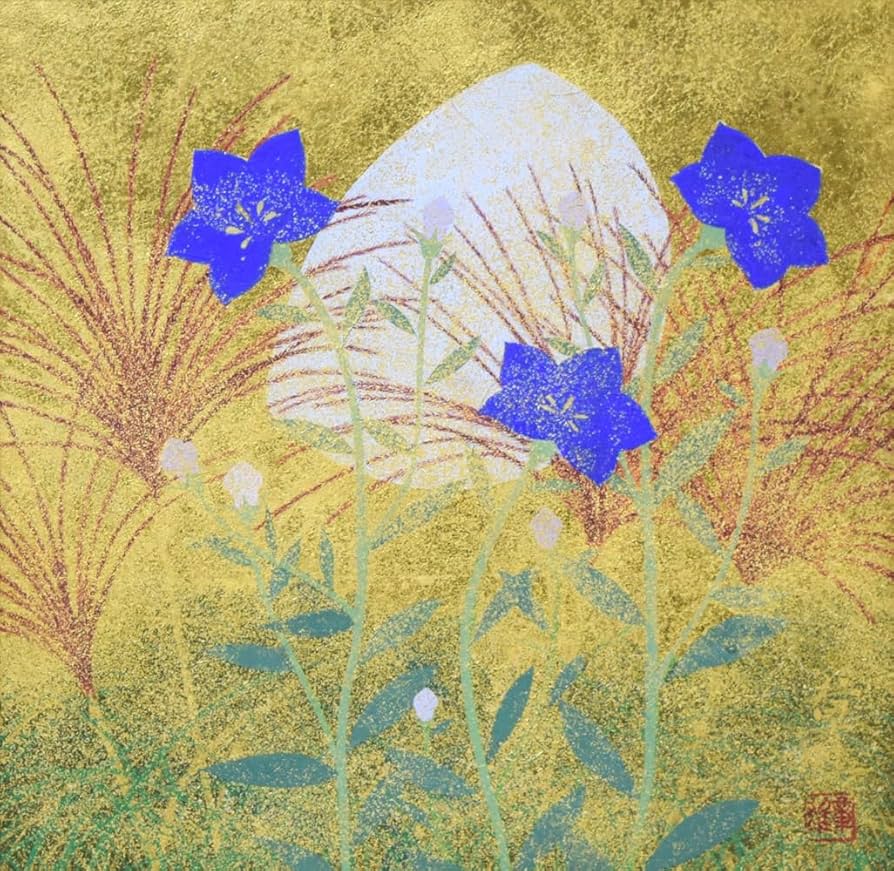 日本画琳派渡辺章雄 作千羽鶴