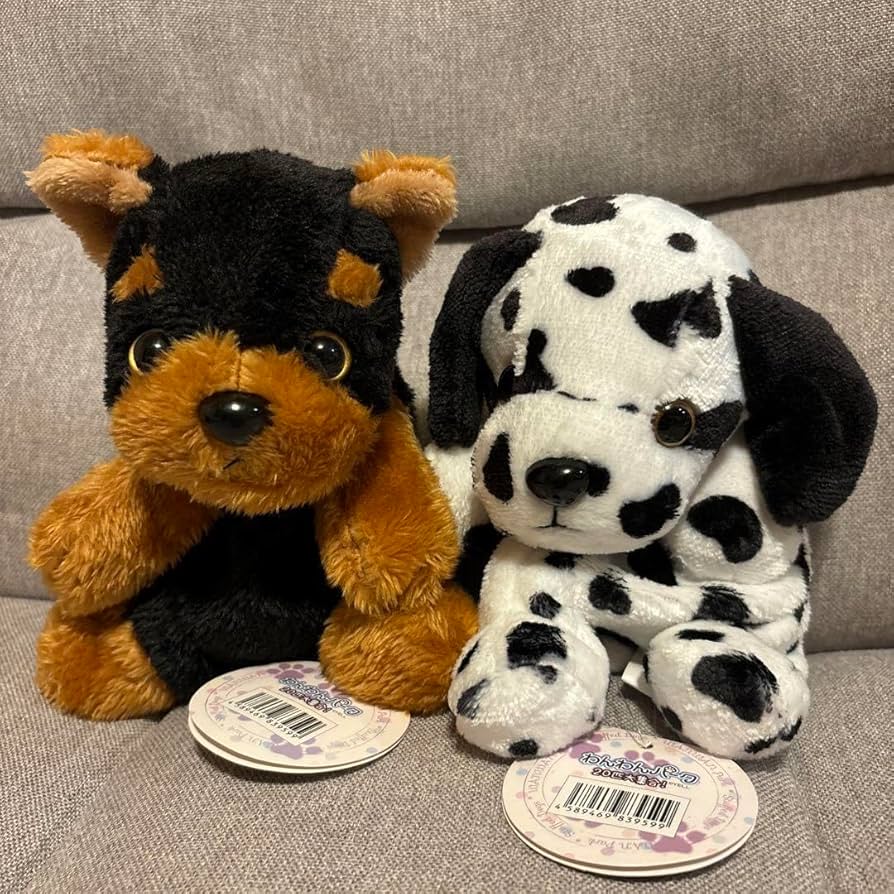 Amazon.co.jp: わんわんパーク ぬいぐるみ2匹セット : おもちゃ