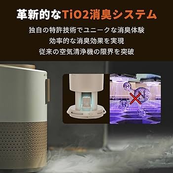 Amazon.co.jp: PetSnowy 空気清浄機 ペット特化モデル TiO2臭気制御