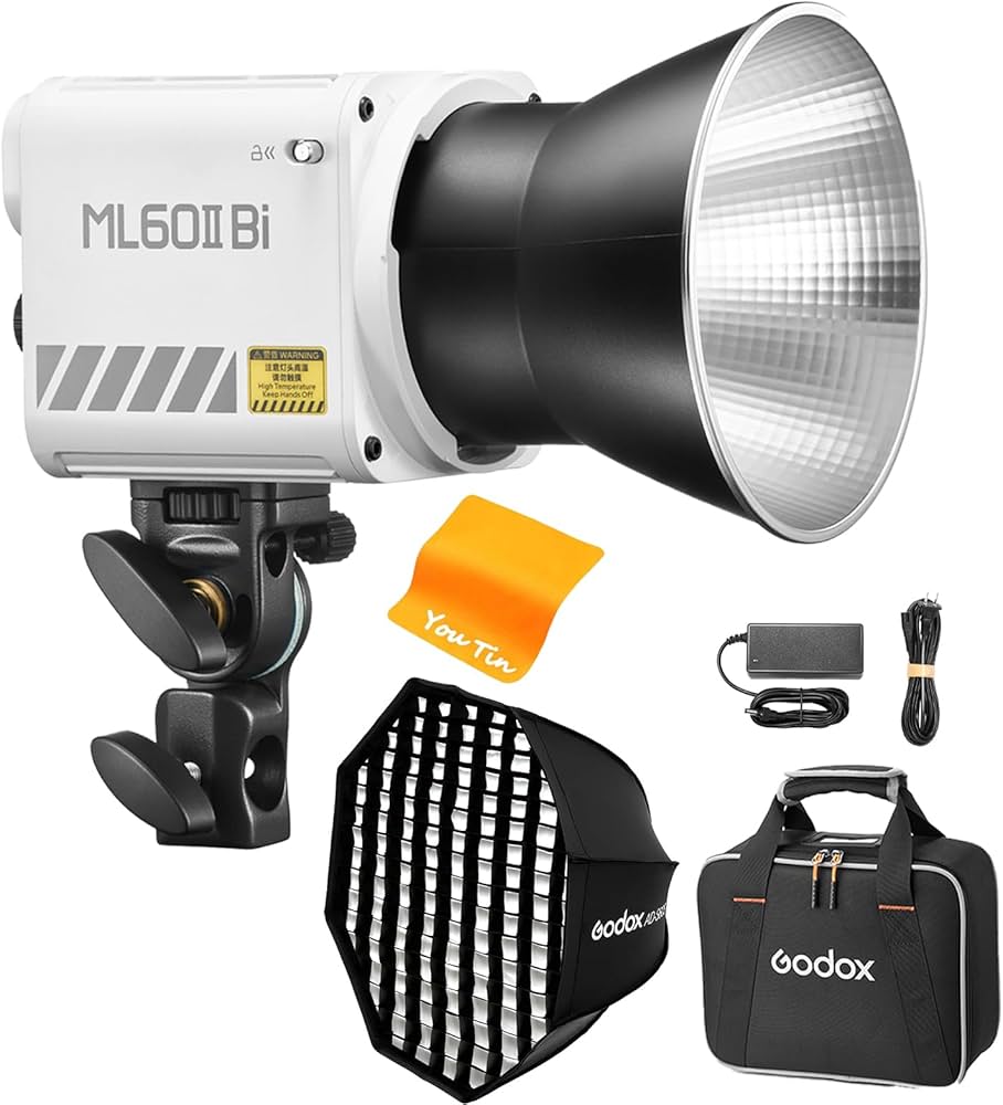 Amazon | GODOX ML60II Bi LED撮影ライトGODOX AD-S60Sソフトボックス