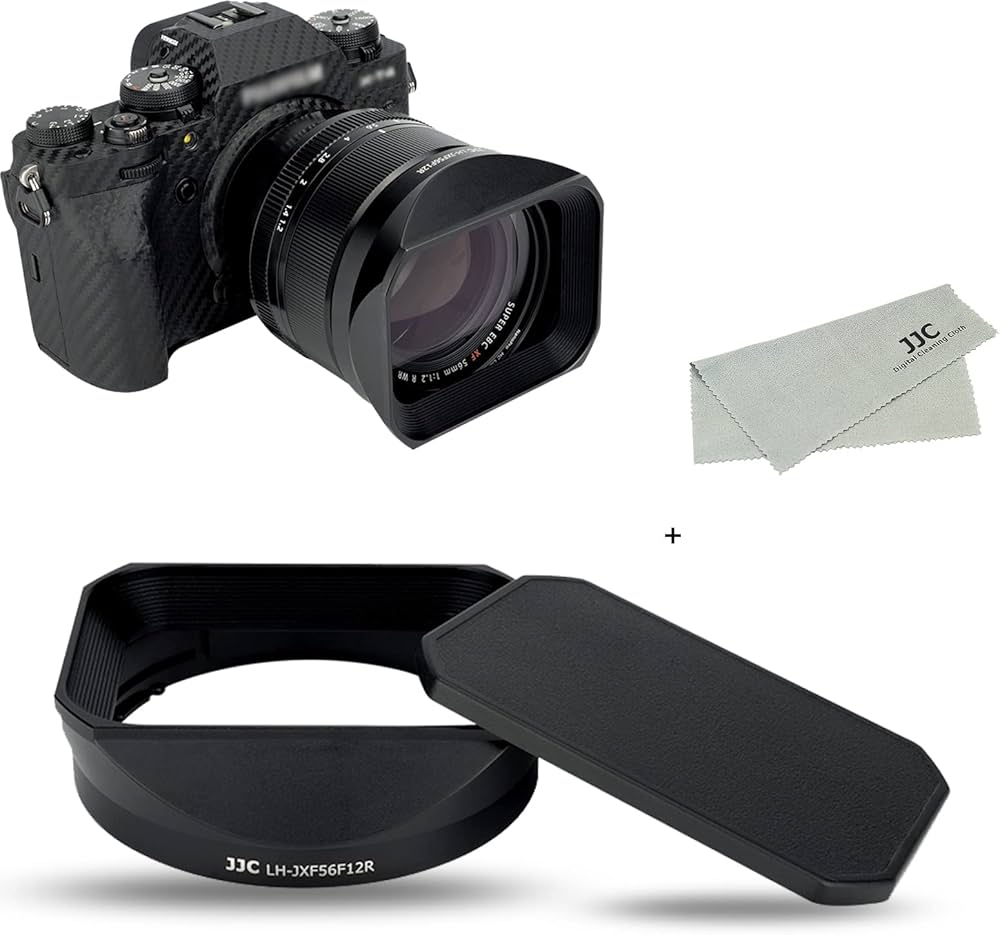 Amazon | JJC メタル 正方形 レンズフード + フードキャップ Fujifilm