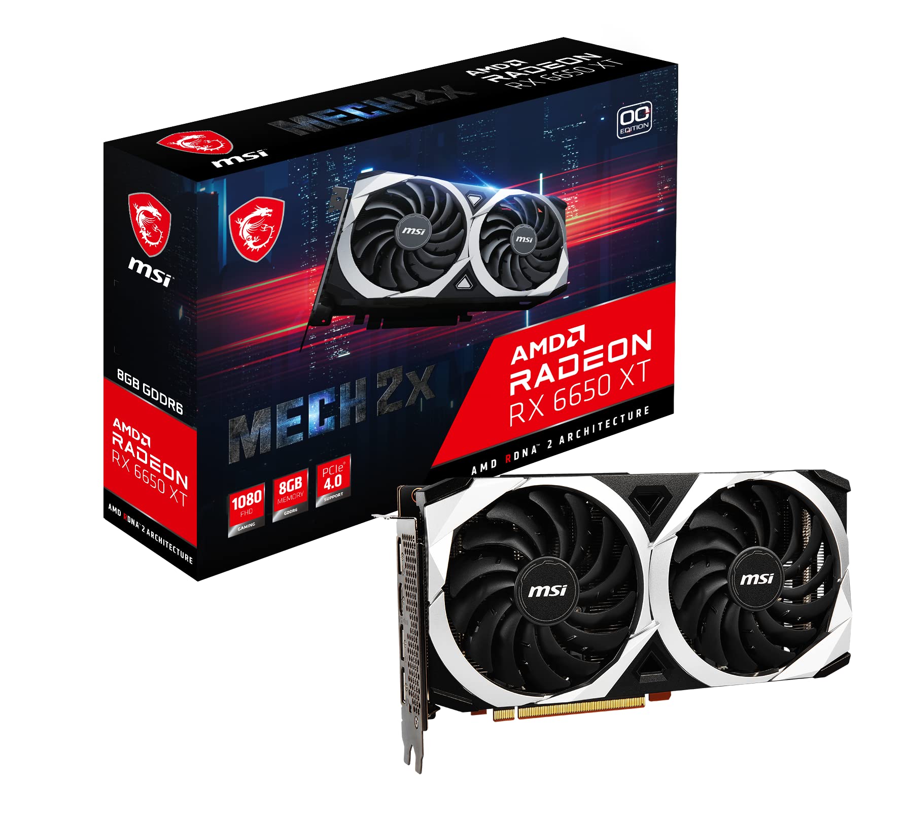 Amazon | MSI Radeon RX 6650 XT MECH 2X 8G OC グラフィックスボード
