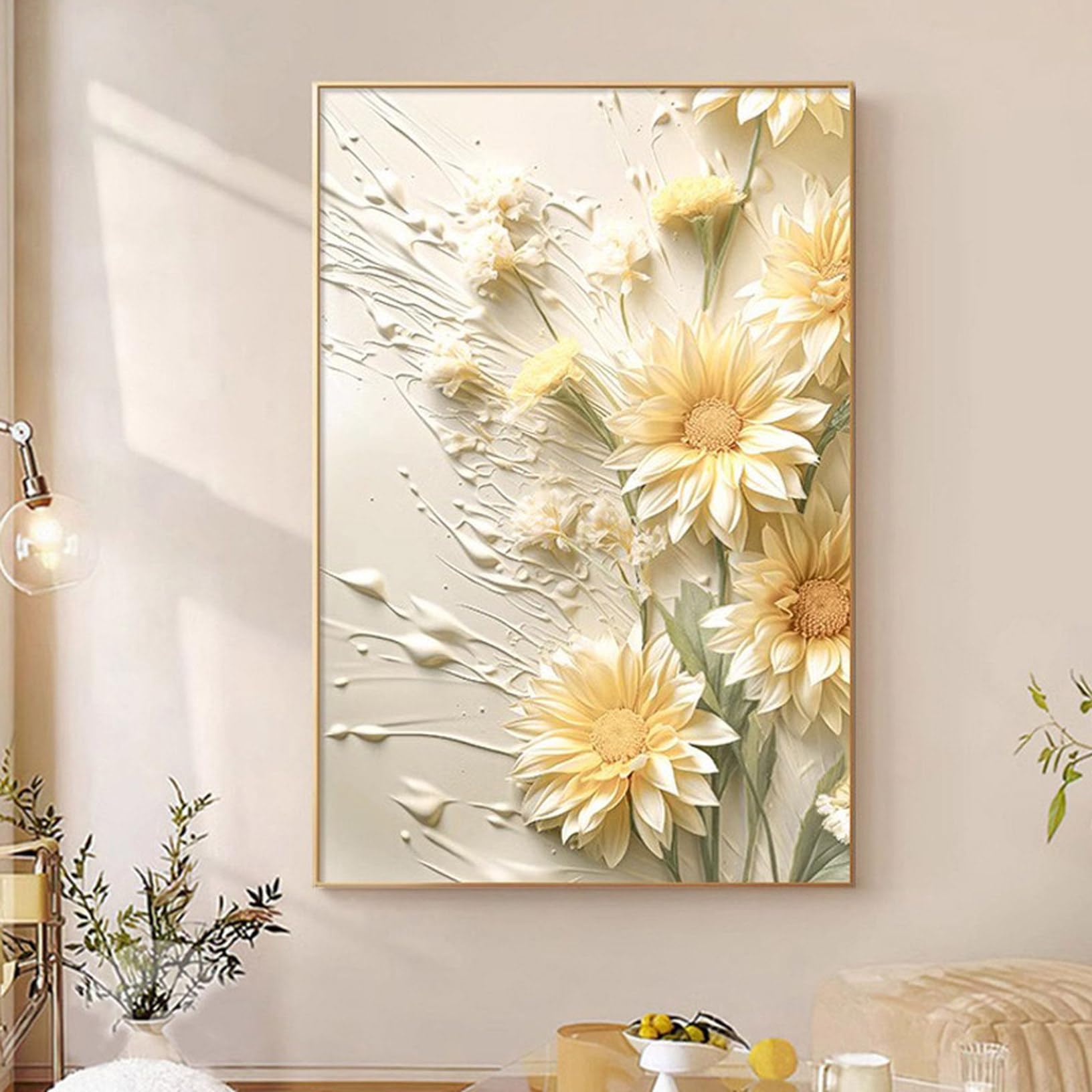 Amazon.co.jp: [XLOYP] フラワー アートパネル 飾り絵 花 北欧