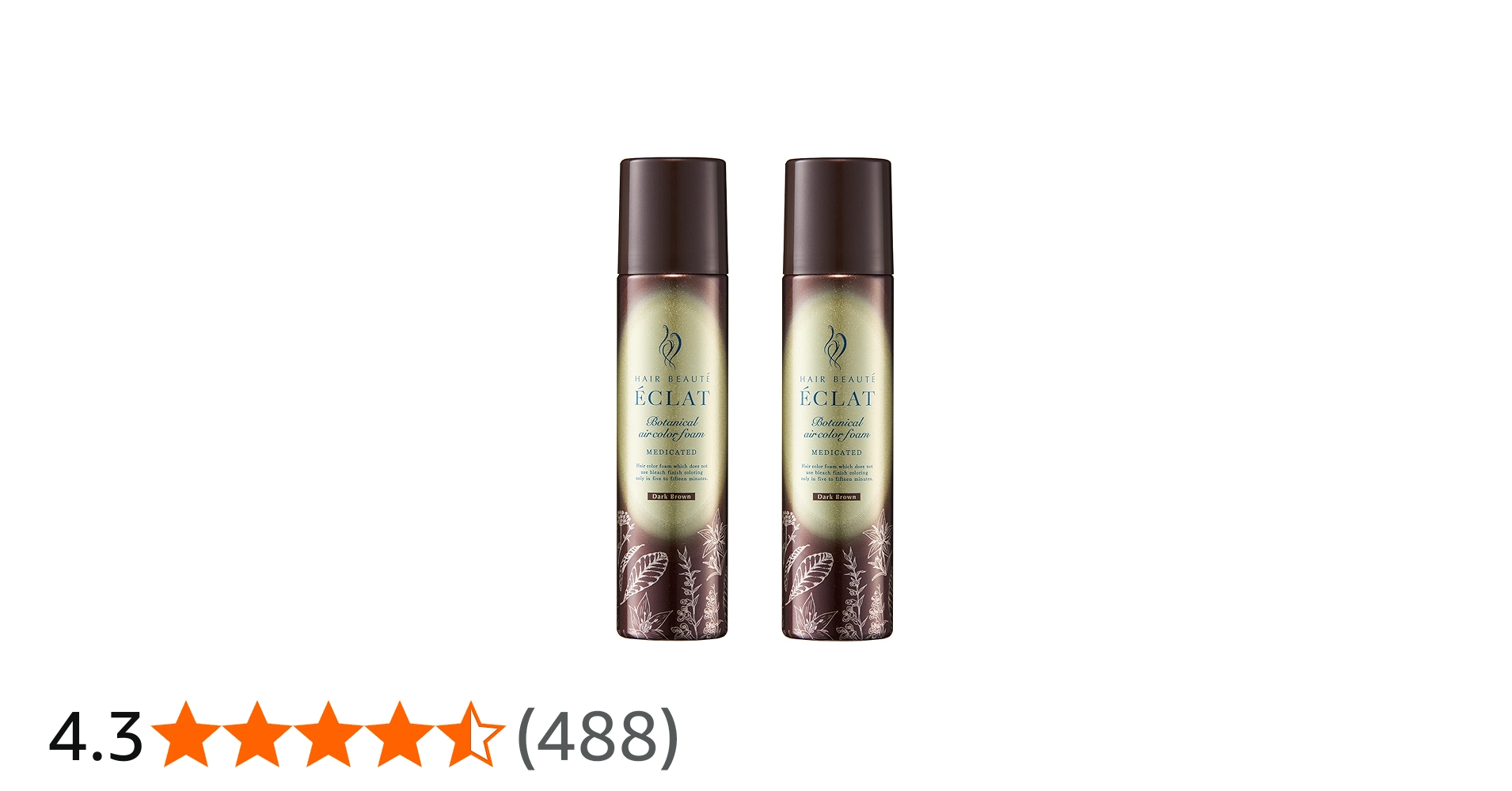 ÉCLAT Botanical air color foam 150g2本 ヘアボーテ エクラ