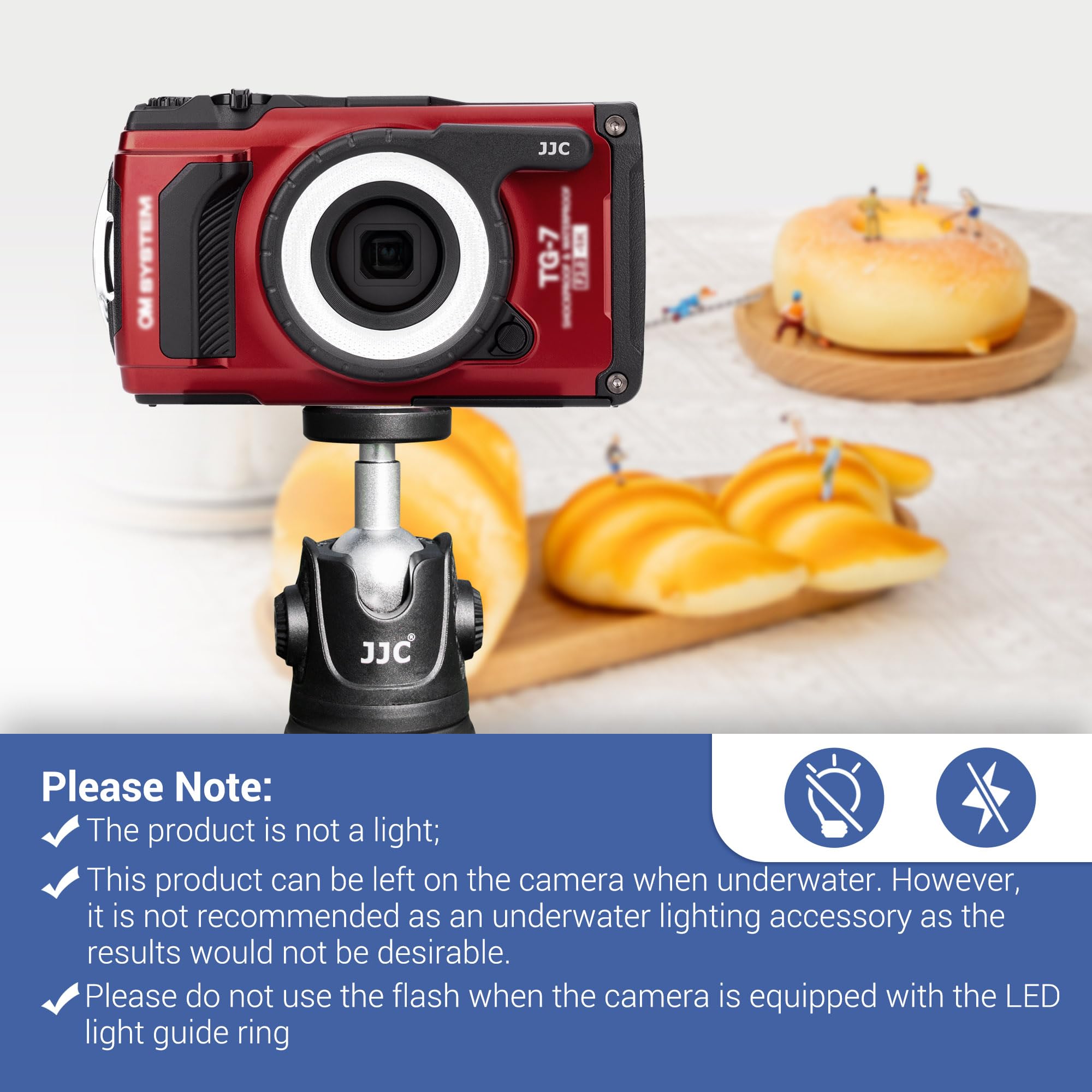 Amazon | JJC LEDライトガイドリング オリンパス TG-7 TG-6 TG-5 TG-4