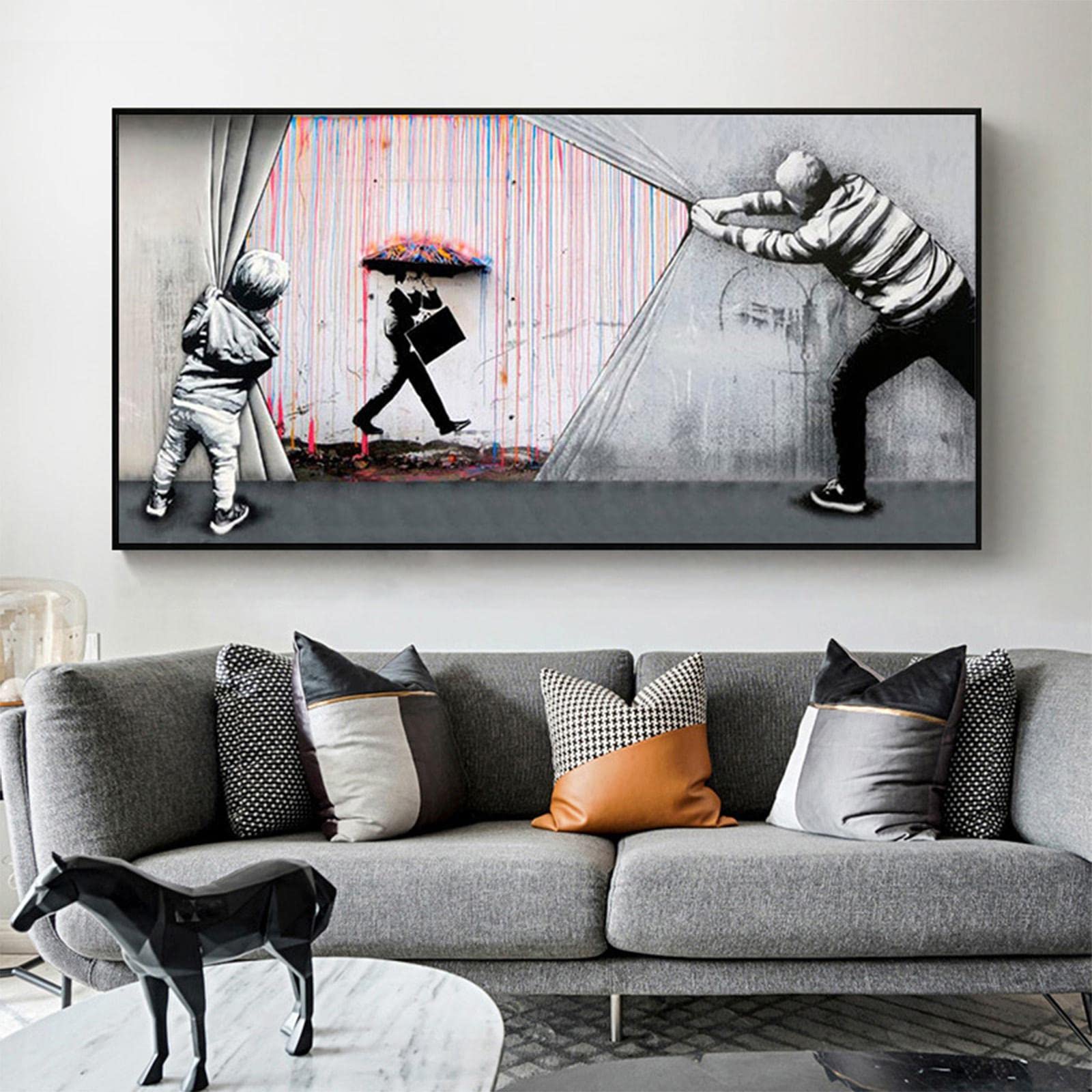 Amazon.co.jp: Banksy バンクシーンストリートグラフィティレプリカ