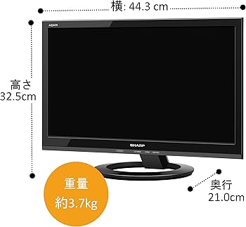 Amazon | シャープ AQUOS 液晶テレビ 19型 ブラック系 LC-19K30-B