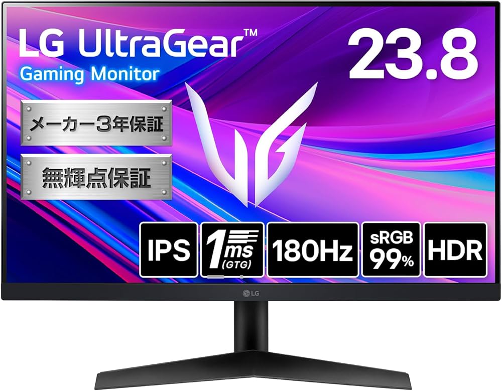 Amazon.co.jp: LG ゲーミングモニター UltraGear 24GS60F-B 23.8インチ