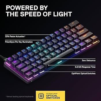 Amazon.com: SteelSeries New Apex 9 Mini – HotSwap Optical Mini