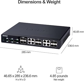 Amazon.co.jp: QNAP QSW-M1208-8C Switch with 4 10GbE SFP+ Ports and