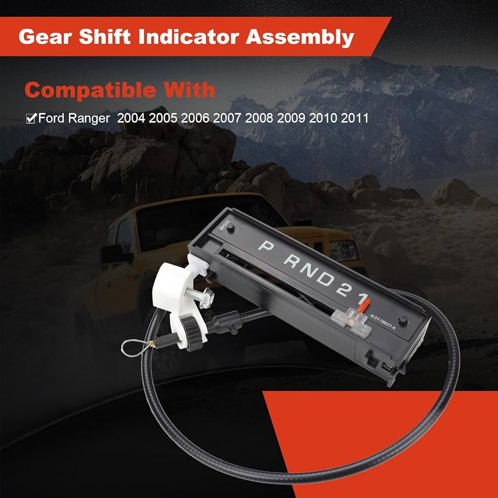 JUMOPARTS Gear Shift Indicator Cable Compatible with Ford Ranger