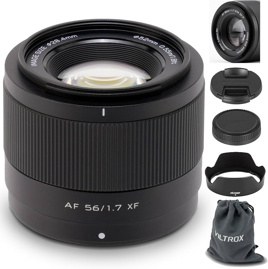 Amazon.com : VILTROX 56mm F1.7 f/1.7 XF-Mount APS-C Lens for Fuji