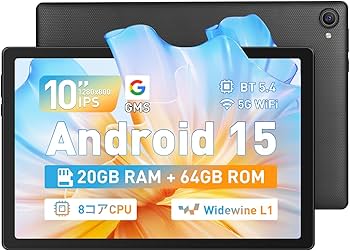 Amazon.co.jp: 【タブレット 10インチ wi-fiモデル android 15】 20GB+