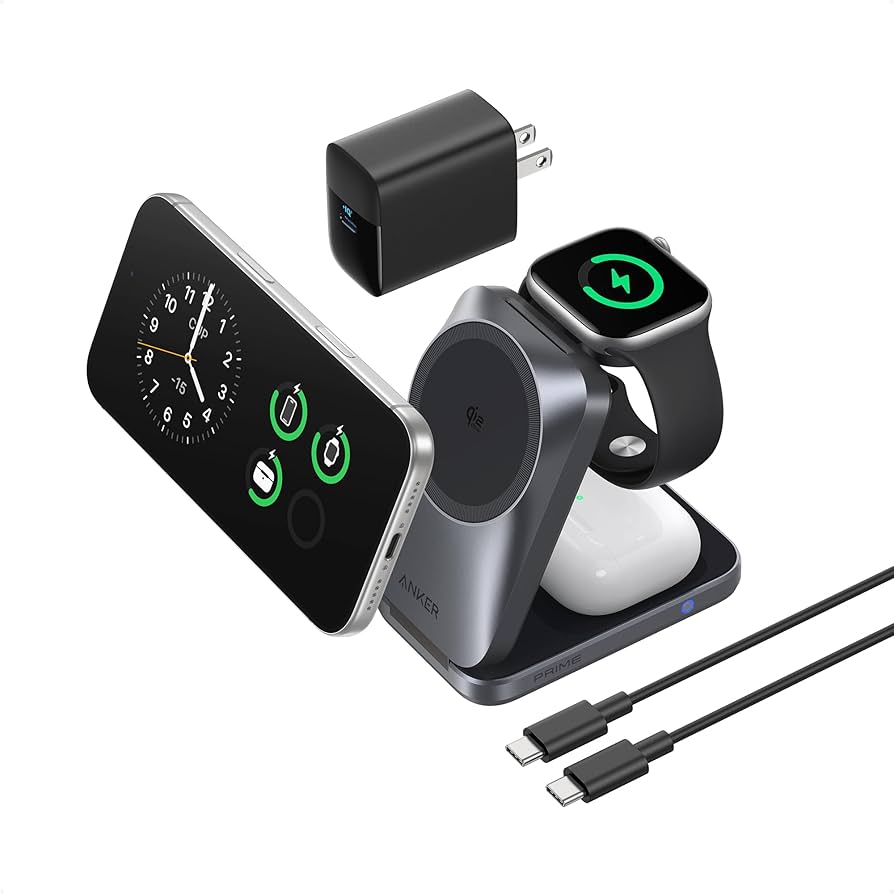 Amazon.com: Anker Prime 3-in-1 Wireless Charging Station, MagSafe