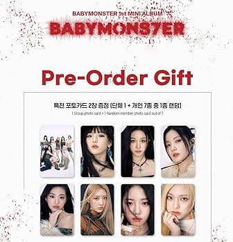 Amazon.co.jp: (SET)BABYMONSTER 1st MINI ALBUM [BABYMONS7ER] YG TAG