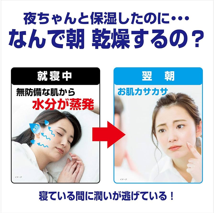 Amazon.co.jp: しっとり美肌マスク 就寝用 保湿成分配合 翌朝お肌が