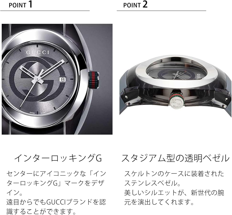Amazon.co.jp: [GUCCI] ユニセックス 腕時計 SYNC シンク OUTLET
