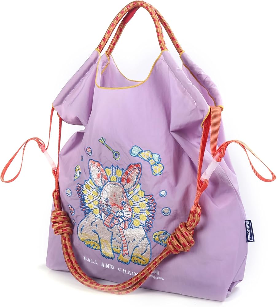 Amazon.com: Ball&Chain Embroidery Tote Bag for Women, Foldable