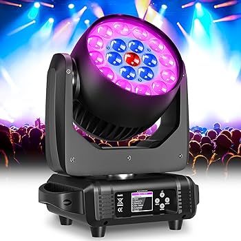 Amazon.com: LED Moving Head Light 19x15W Beam/Wash/Zoom Effect