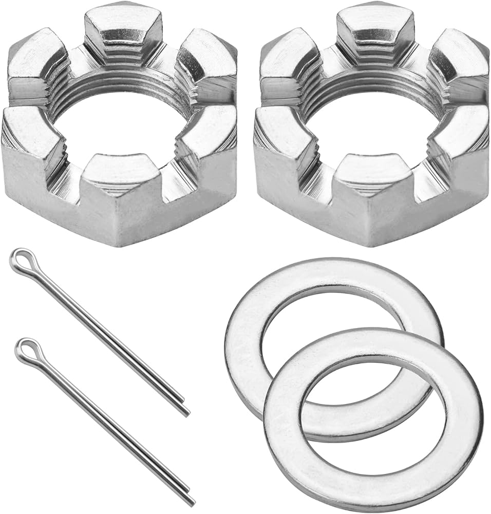 Amazon.co.jp: トレーラー車軸ナットキット キャッスルナットキット 2