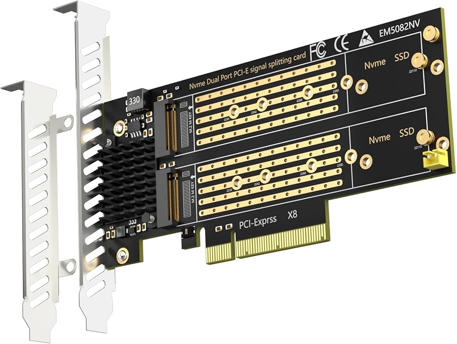 Amazon.co.jp: GLOTRENDS PA21 2枚のM.2 PCIe 変換アダプタ, PCIe 4.0