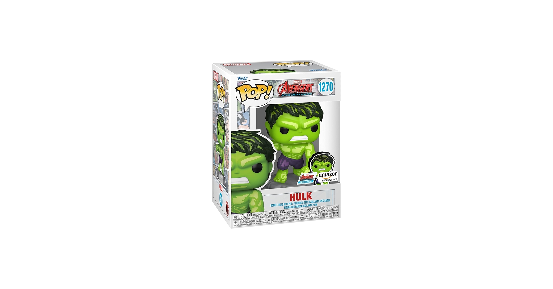 Amazon.com: Funko Pop & Enamel Pin: The Avengers: Earth's