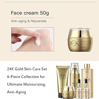 Amazon.com: 24K Gold Skin Care Set 6-Piece Collection 24K Skincare